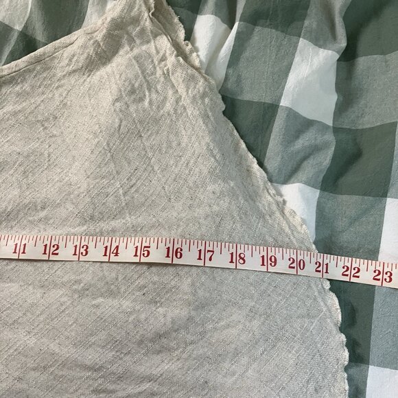 Umgee Tank Top Womens XL Linen Rayon Boho Tunic Neutral Minimalist - Picture 5 of 6